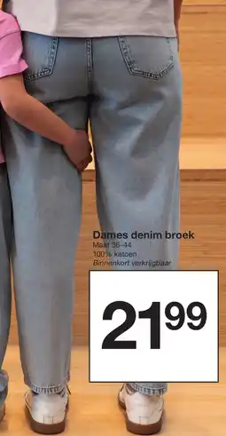 Zeeman Dames denim broek aanbieding