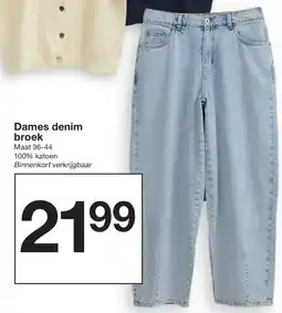 Zeeman Dames denim broek aanbieding