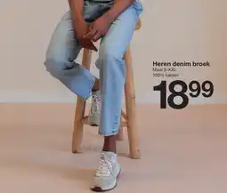 Zeeman Heren denim broek aanbieding