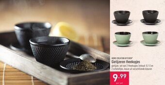 ALDI Home Creation Kitchen Gietijzeren theekopjes aanbieding