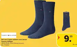 Carrefour Set van 2 paar sokken voor heren Tommy Hilfi ger aanbieding