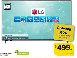 Carrefour Lg ULTRA UHD 4K 55QNED70A6A Tv aanbieding