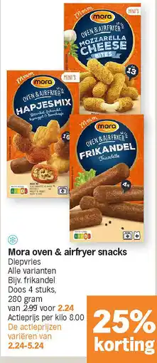Albert Heijn Mora oven & airfryer snacks aanbieding
