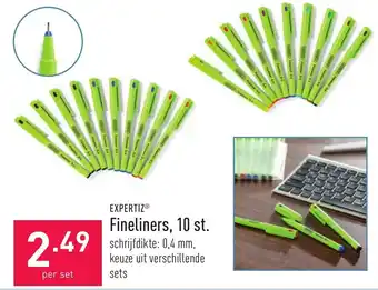 ALDI Expertiz Fineliners, 10 st. aanbieding