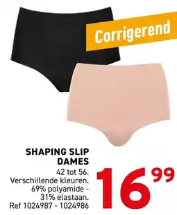 Trafic Shaping slip dames aanbieding