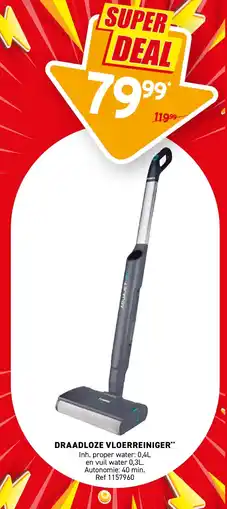 Trafic Draadloze vloerreiniger aanbieding