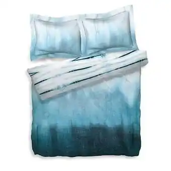 Leen Bakker Heckett & Lane dekbedovertrek Ebru - blauw - 140x200 cm - Leen Bakker aanbieding