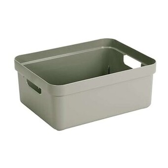 Leen Bakker Sigma home box 24 liter - lichtgroen - 18,3x35,4x45,3 cm - Leen Bakker aanbieding