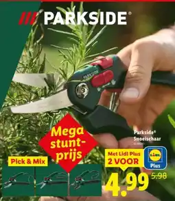 Lidl Parkside Snoeischaar aanbieding