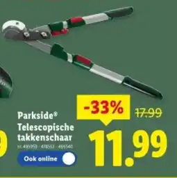 Lidl Parkside Telescopische takkenschaar aanbieding