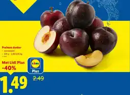 Lidl Pruimen donker aanbieding