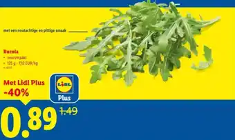 Lidl Rucola aanbieding