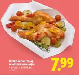 Lidl Konijnenbouten op mediterraanse wijze aanbieding