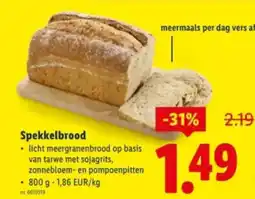 Lidl Spekkelbrood aanbieding