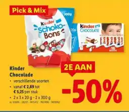 Lidl Kinder Chocolade aanbieding