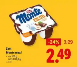 Lidl Zott monte maxi aanbieding