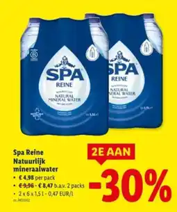 Lidl SPA Reine Natuurlijk mineraalwater aanbieding