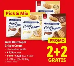 Lidl Jules destrooper crisp'n cream aanbieding