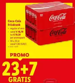 Lidl Coca-Cola Frisdrank aanbieding