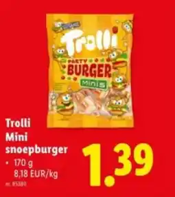 Lidl Trolli Mini snoepburger aanbieding