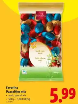 Lidl Favorina Paaseitjes mix aanbieding