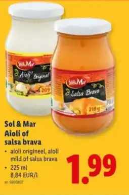 Lidl Sol & mar aioli of salsa brava aanbieding