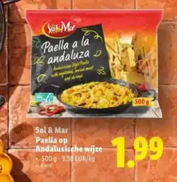 Lidl Sol & mar paella op andalusische wijze aanbieding