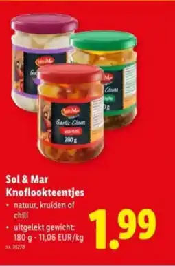 Lidl Sol & Mar Knoflookteentjes aanbieding