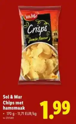 Lidl Sol & mar chips met hamsmaak aanbieding
