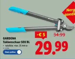 Lidl Gardena Takkenschaar 500 BL aanbieding