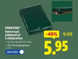 Lidl Parkside universeel afdekzeil of 2 afdekzeilen aanbieding
