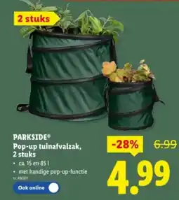 Lidl Parkside pop-up tuinafvalzak aanbieding