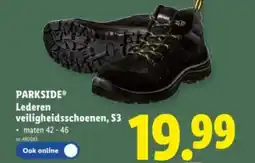 Lidl Parkside lederen veiligheidsschoenen S3 aanbieding