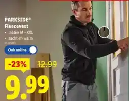 Lidl Parkside fleecevest aanbieding