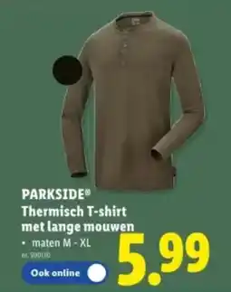 Lidl Parkside thermisch T-shirt met lange mouwen aanbieding