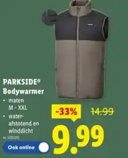 Lidl Parkside bodywarmer aanbieding