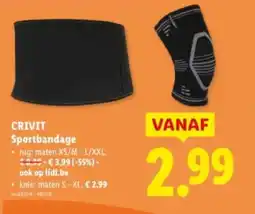 Lidl Crivit sportbandage aanbieding