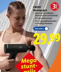 Lidl Crivit massage gun aanbieding