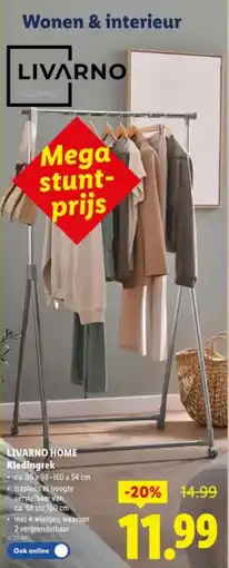 Lidl Livarno home kledingrek aanbieding