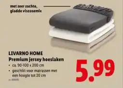 Lidl Livarno home premium jersey hoeslaken aanbieding