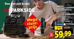 Lidl Parkside accuschroef boormachine starterse 20 V aanbieding
