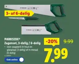 Lidl Parkside zagenset aanbieding