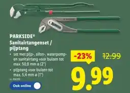 Lidl Parkside sanitairtangenset pijptang aanbieding