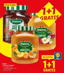 Lidl Materne confituur of compote aanbieding