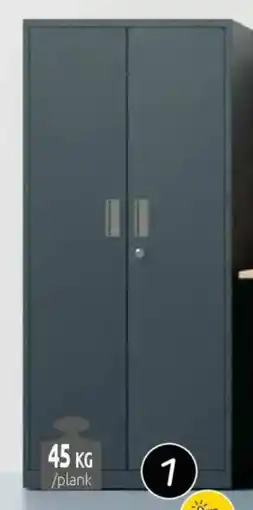 Brico Ar shelving hoge metalen kast garage aanbieding