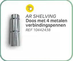 Brico Ar shelving doos met 4 metalen verbindingspennen aanbieding