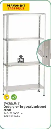 Brico Baseline opbergrek in gegalvaniseerd staal aanbieding