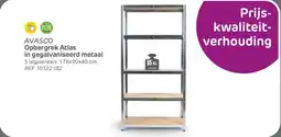 Brico Avasco opbergrek atlas in gegalvaniseerd metaal aanbieding