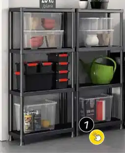 Brico Keter opbergrek met 4 legplanken aanbieding