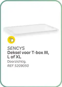 Brico Sencys Deksel voor T-box M L of XL aanbieding